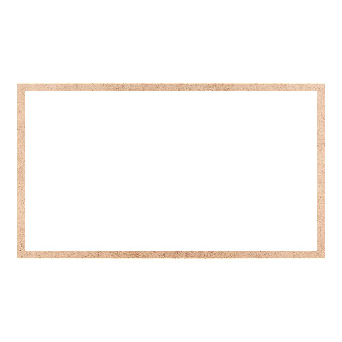Recorte Moldura Ret 46 x 81 cm Borda 2 cm / MDF 3mm