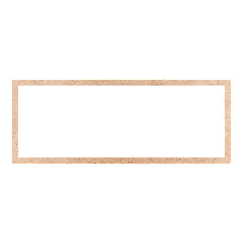 Recorte Moldura Ret 27 x 70 cm Borda 2 cm / MDF 3mm