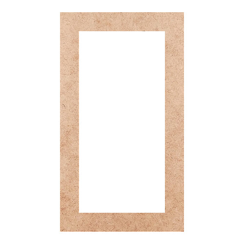 Recorte Moldura Ret 46 x 26 cm Borda 4 cm / MDF 3mm