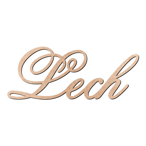 Recorte Lech Old Script / MDF 3mm