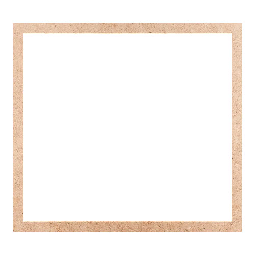 Recorte Moldura Ret 20 x 22 cm Borda 1 cm / MDF 3mm