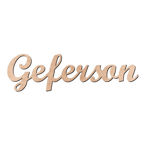 Recorte Geferson Script Mt Std / MDF 3mm