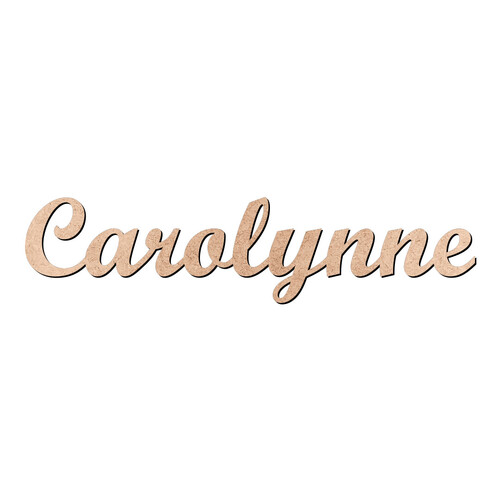 Recorte Carolynne Script Mt Std / MDF 3mm