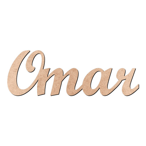Recorte Omar Script Mt Std / MDF 3mm