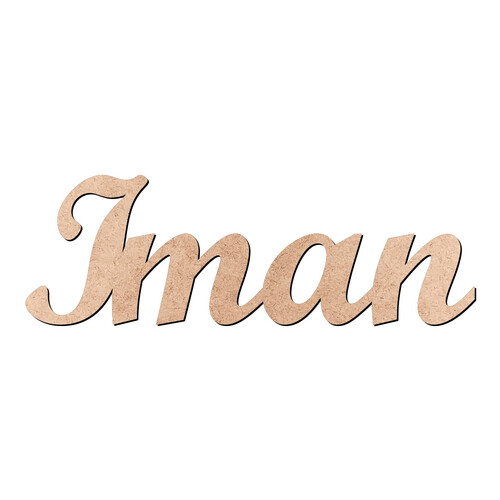 Recorte Iman Script Mt Std / MDF 3mm