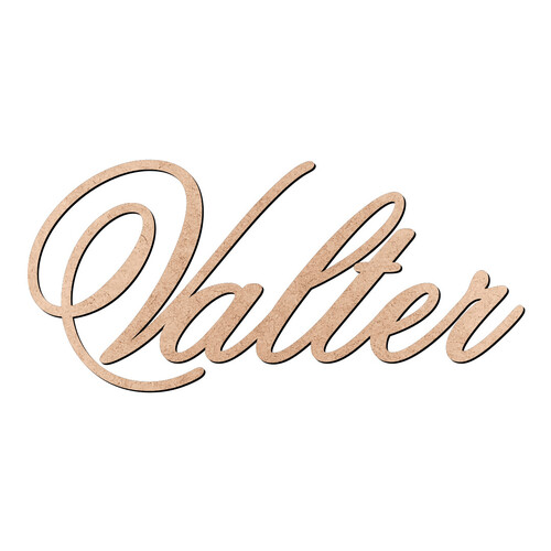 Recorte Valter Old Script / MDF 3mm