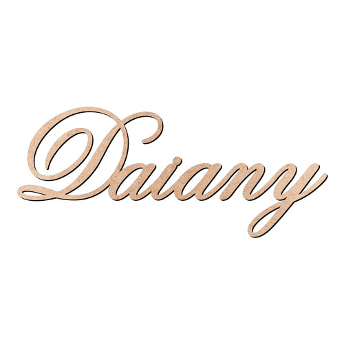 Recorte Daiany Old Script / MDF 3mm