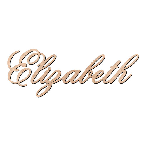 Recorte Elizabeth Old Script / MDF 3mm