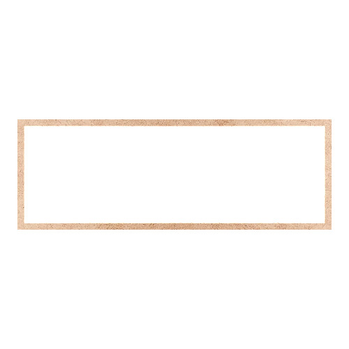 Recorte Moldura Ret 32 x 91 cm Borda 2 cm / MDF 3mm