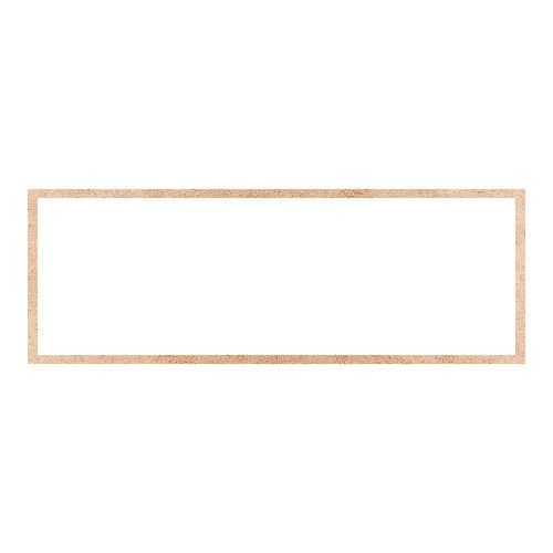 Recorte Moldura Ret 34 x 96 cm Borda 2 cm / MDF 3mm