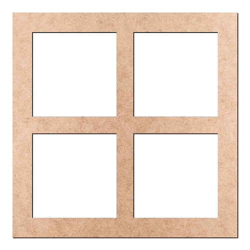 Recorte Janela Simples Quadrada / MDF 3mm