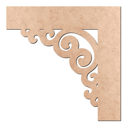 Recorte Cantoneira Arabesco / MDF 3mm