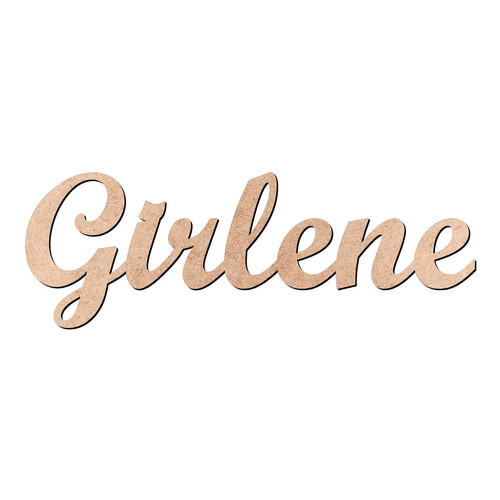 Recorte Girlene Script Mt Std / MDF 3mm