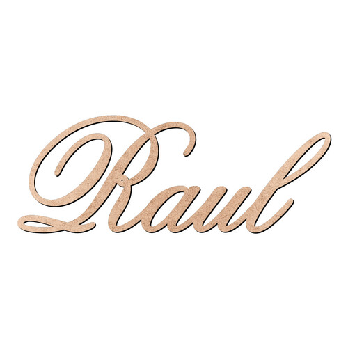 Recorte Raul Old Script / MDF 3mm