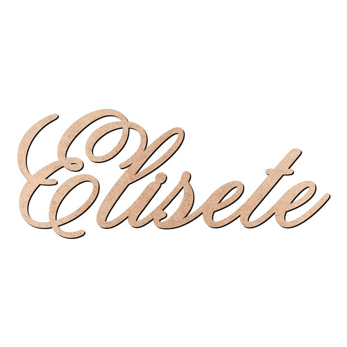 Recorte Elisete Old Script / MDF 3mm