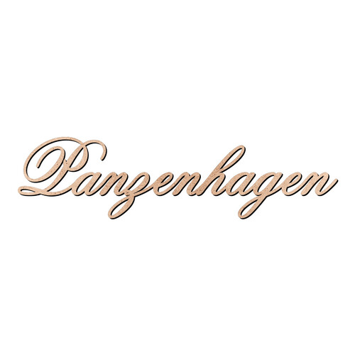 Recorte Panzenhagen Old Script / MDF 3mm