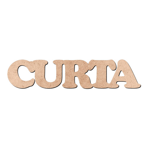 Recorte CURTA Cooper Black / MDF 3mm