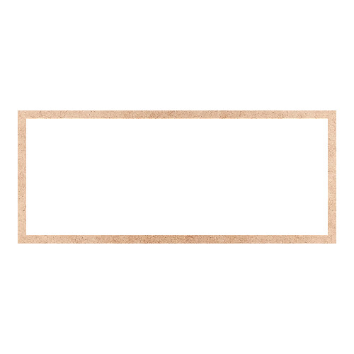 Recorte Moldura Ret 31 x 74 cm Borda 2 cm / MDF 3mm