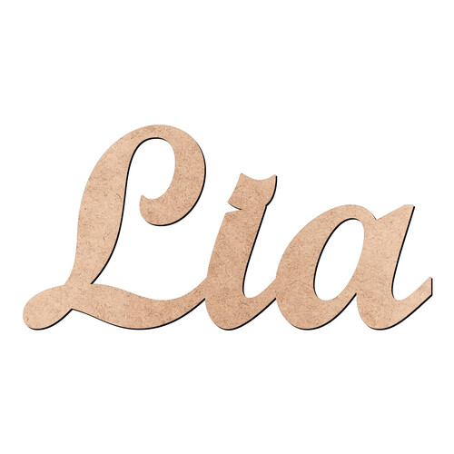 Recorte Lia Script Mt Std / MDF 3mm