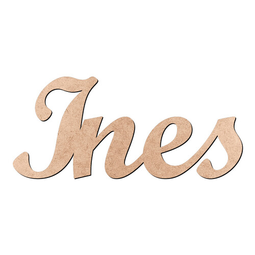 Recorte Ines Script Mt Std / MDF 3mm