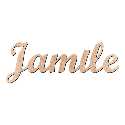 Recorte Jamile Script Mt Std / MDF 3mm