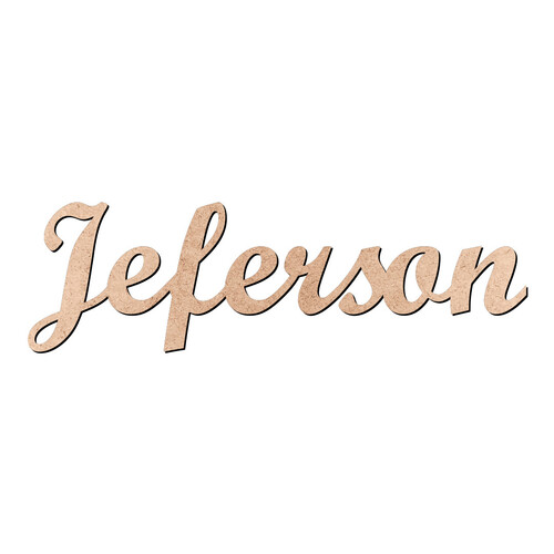 Recorte Jeferson Script Mt Std / MDF 3mm