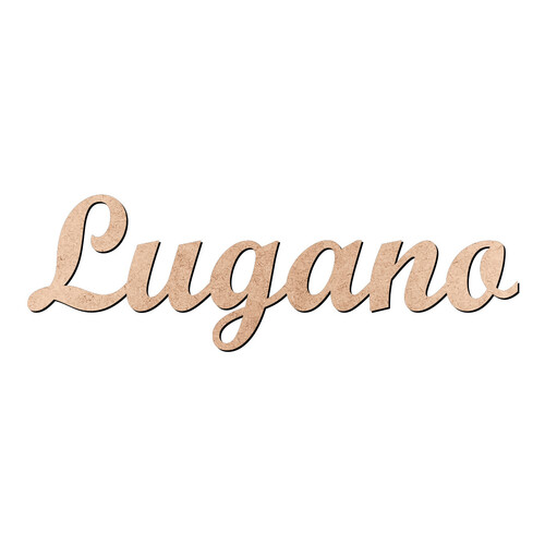 Recorte Lugano Script Mt Std / MDF 3mm