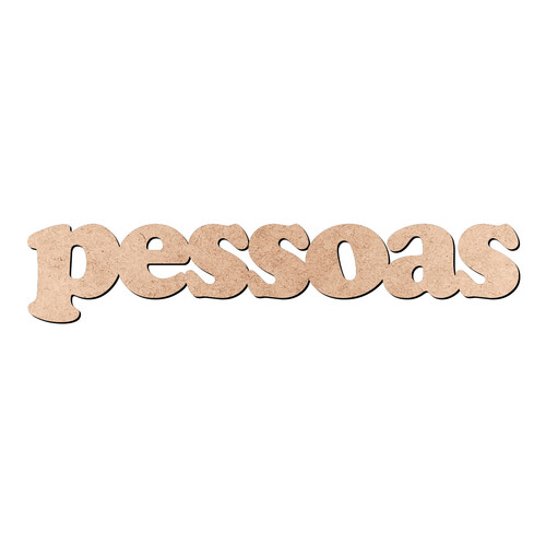 Recorte pessoas Cooper Black / MDF 3mm