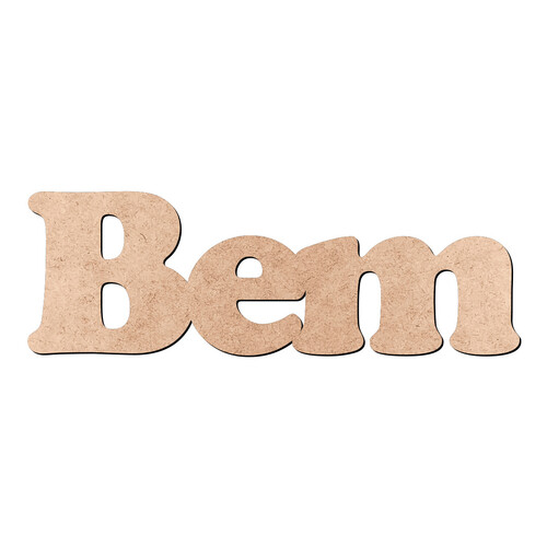 Recorte Bem Cooper Black / MDF 3mm