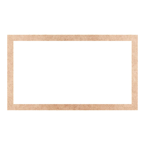 Recorte Moldura Ret 36 x 62 cm Borda 3 cm / MDF 3mm