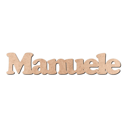 Recorte Manuele Cooper Black / MDF 3mm
