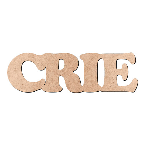 Recorte CRIE Cooper Black / MDF 3mm