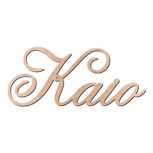 Recorte Kaio Old Script / MDF 3mm