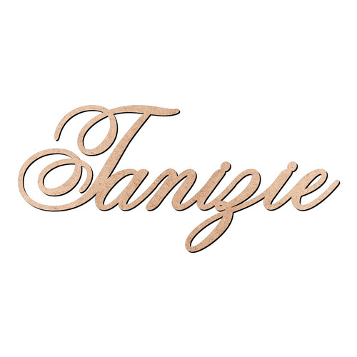 Recorte Tanizie Old Script / MDF 3mm