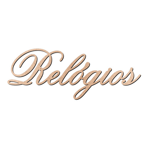 Recorte Relógios Old Script / MDF 3mm