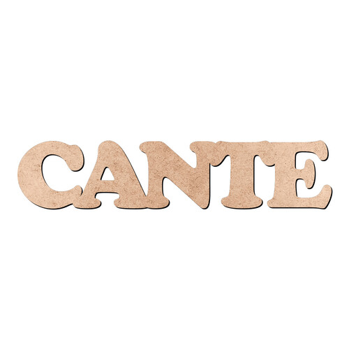 Recorte CANTE Cooper Black / MDF 3mm