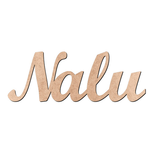 Recorte Nalu Script Mt Std / MDF 3mm
