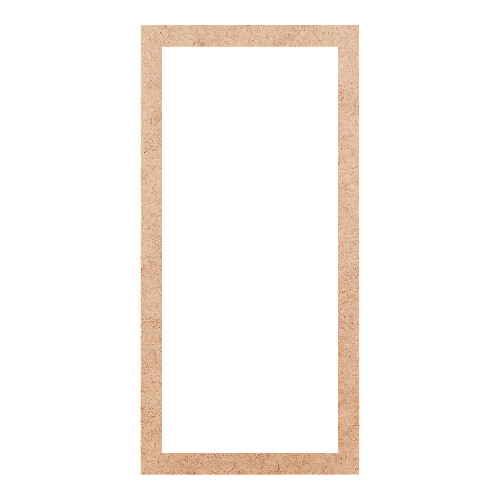 Recorte Moldura Ret 41 x 20 cm Borda 2 cm / MDF 3mm