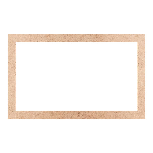 Recorte Moldura Ret 32 x 52 cm Borda 3 cm / MDF 3mm