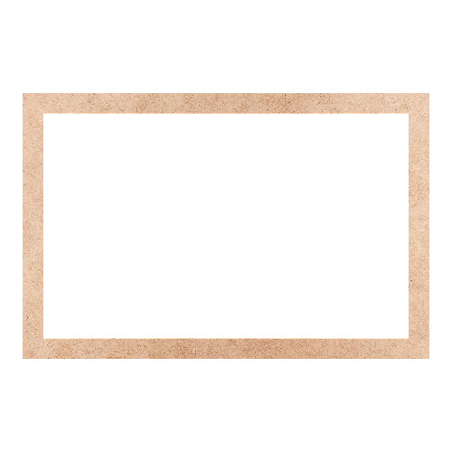 Recorte Moldura Ret 38 x 58 cm Borda 3 cm / MDF 3mm