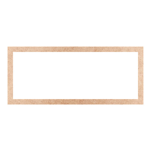 Recorte Moldura Ret 32 x 75 cm Borda 3 cm / MDF 3mm