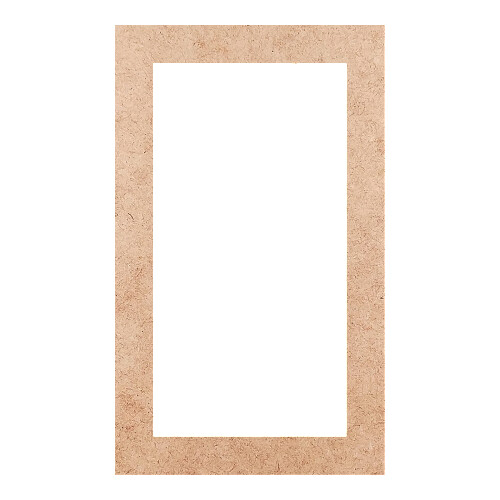 Recorte Moldura Ret 35 x 21 cm Borda 3 cm / MDF 3mm