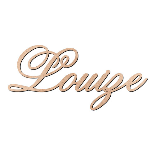 Recorte Louize Old Script / MDF 3mm