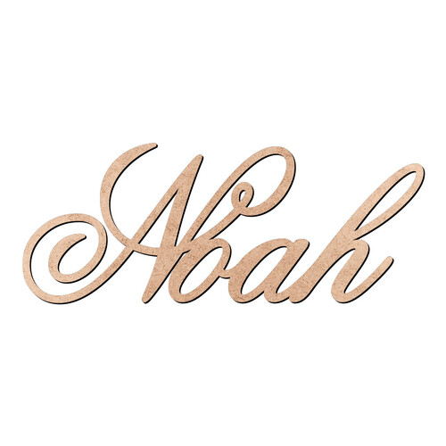 Recorte Noah Old Script / MDF 3mm