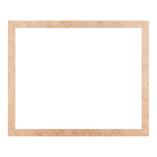 Recorte Moldura Ret 46 x 56 cm Borda 3 cm / MDF 3mm