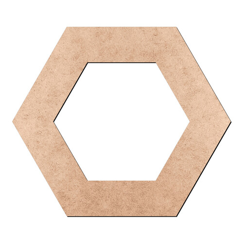 Recorte Moldura Hexagonal / MDF 3mm