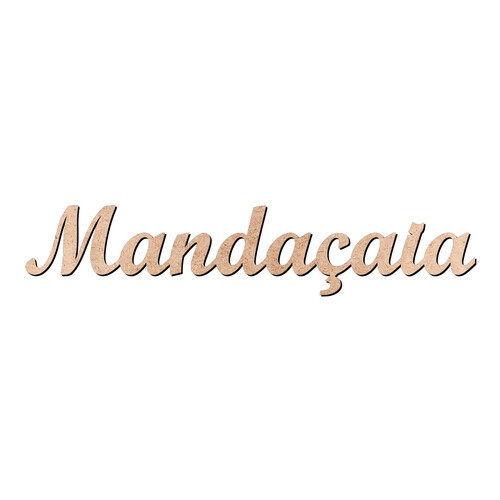 Recorte Mandaçaia Script Mt Std / MDF 3mm