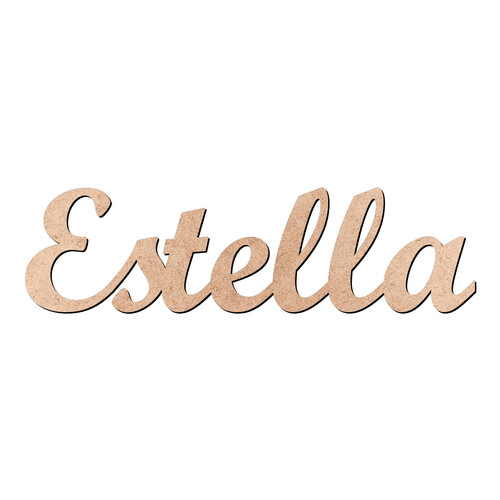 Recorte Estella Script Mt Std / MDF 3mm