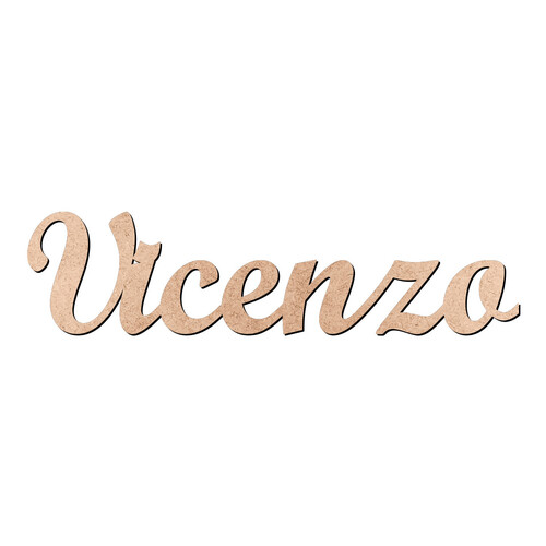 Recorte Vicenzo Script Mt Std / MDF 3mm