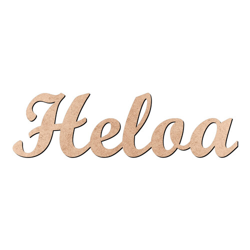 Recorte Heloa Script Mt Std / MDF 3mm